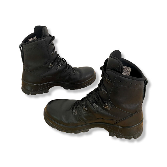 Haix Air Power P7 Black Leather Tactical Boots, Size 11.5 - Picture 3 of 9